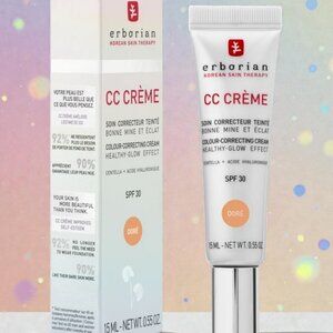 Erborian CC Cream Centella Asiatica Face Cream Sunscreen SPF 25 DORE 0.5oz 15mL